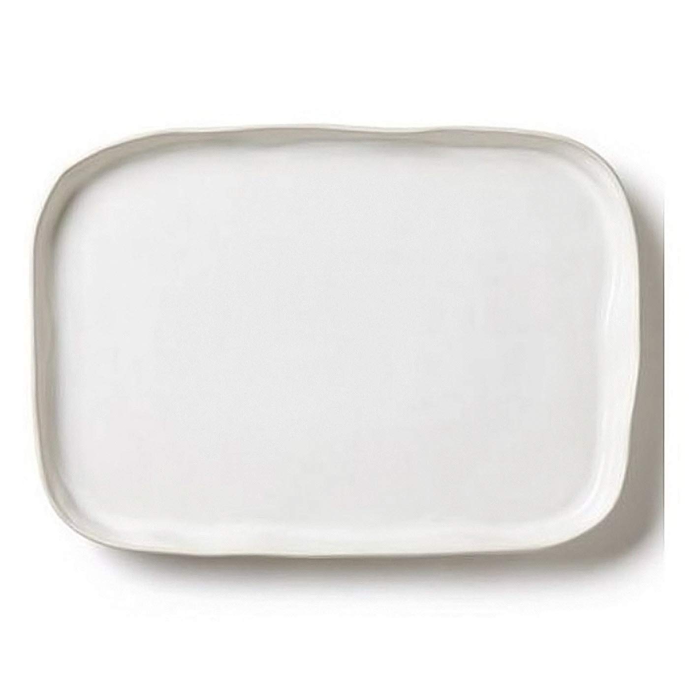 Vietri Forma Cloud Rectangular Platter - Premium Stoneware Serving Dish for Steak, Salad, Dessert, Seafood & Snacks | Elegant Dinnerware for Entertaining, Parties & Everyday Dining