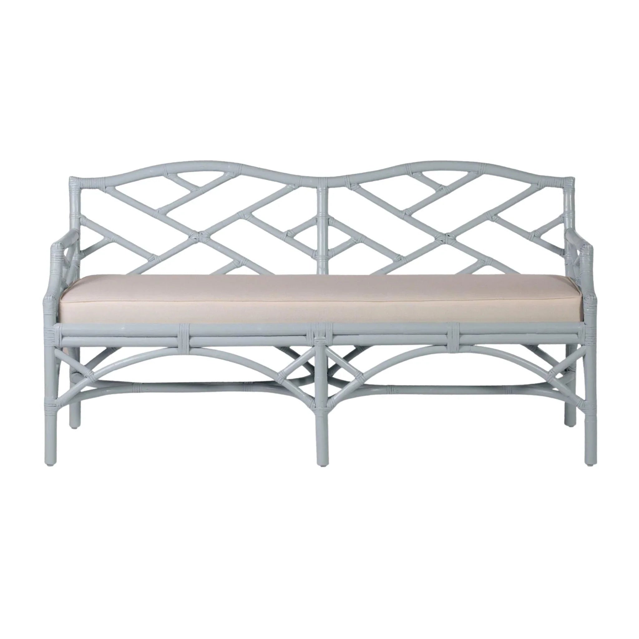 Chinese Chippendale Bench - Elegant Wooden Accent Bench with Carved Details | Perfect for Entryway, Bedroom, or Living Room Decor