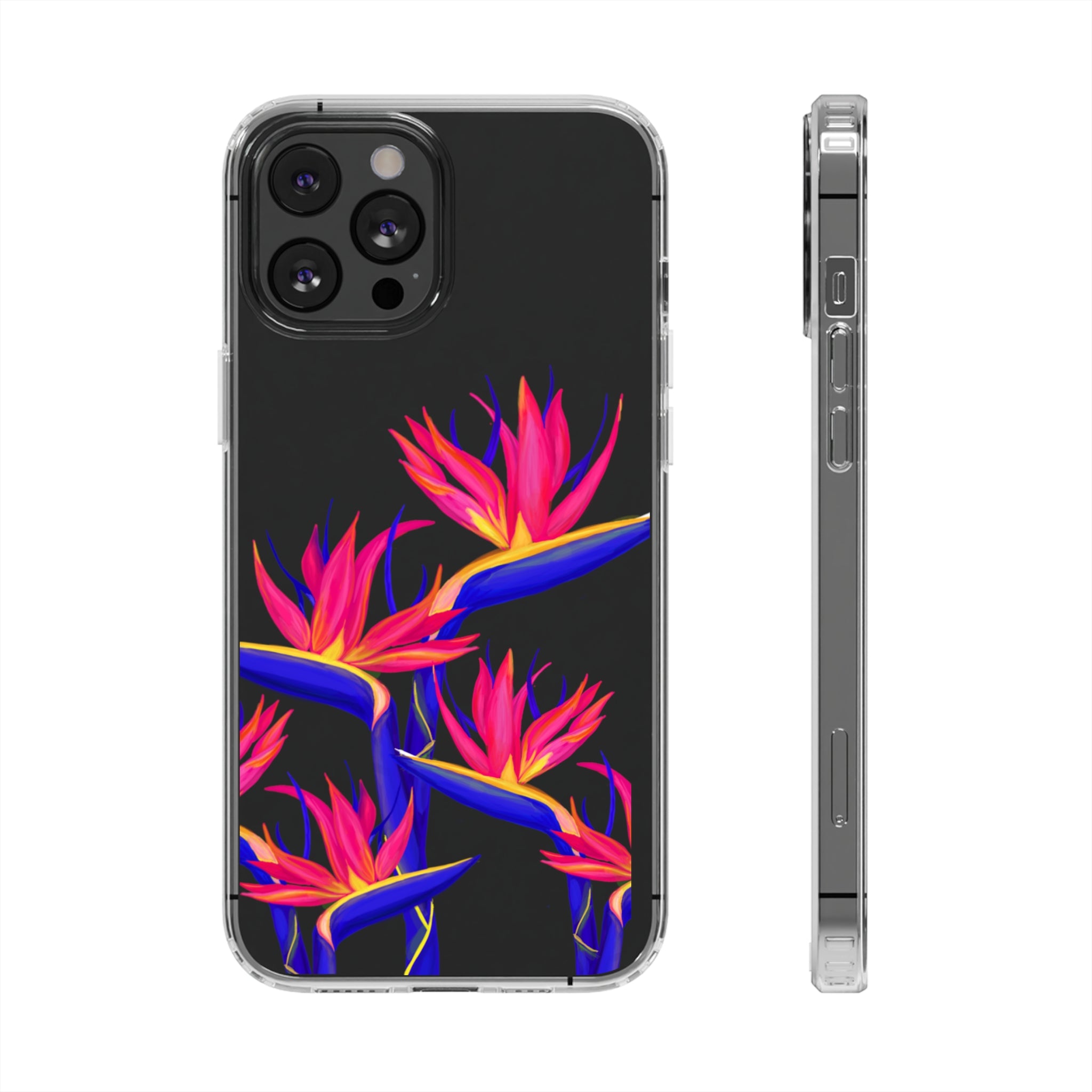 Pua Manu Neon Clear Phone Case - Shockproof & Scratch-Resistant Protective Cover for iPhone & Samsung - Perfect for Outdoor, Travel & Daily Use