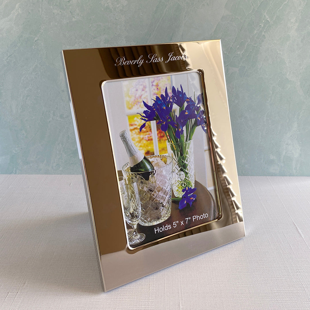 4x6 Silver Plated Picture Frame - Elegant Home & Office Decor for Photos, Artwork, and Memories