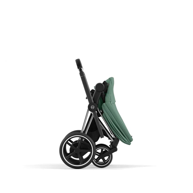 Cybex ePriam 2 Complete Stroller - Lightweight Chrome & Black Baby Stroller for Newborns to Toddlers | Perfect for City Walks, Shopping & Travel