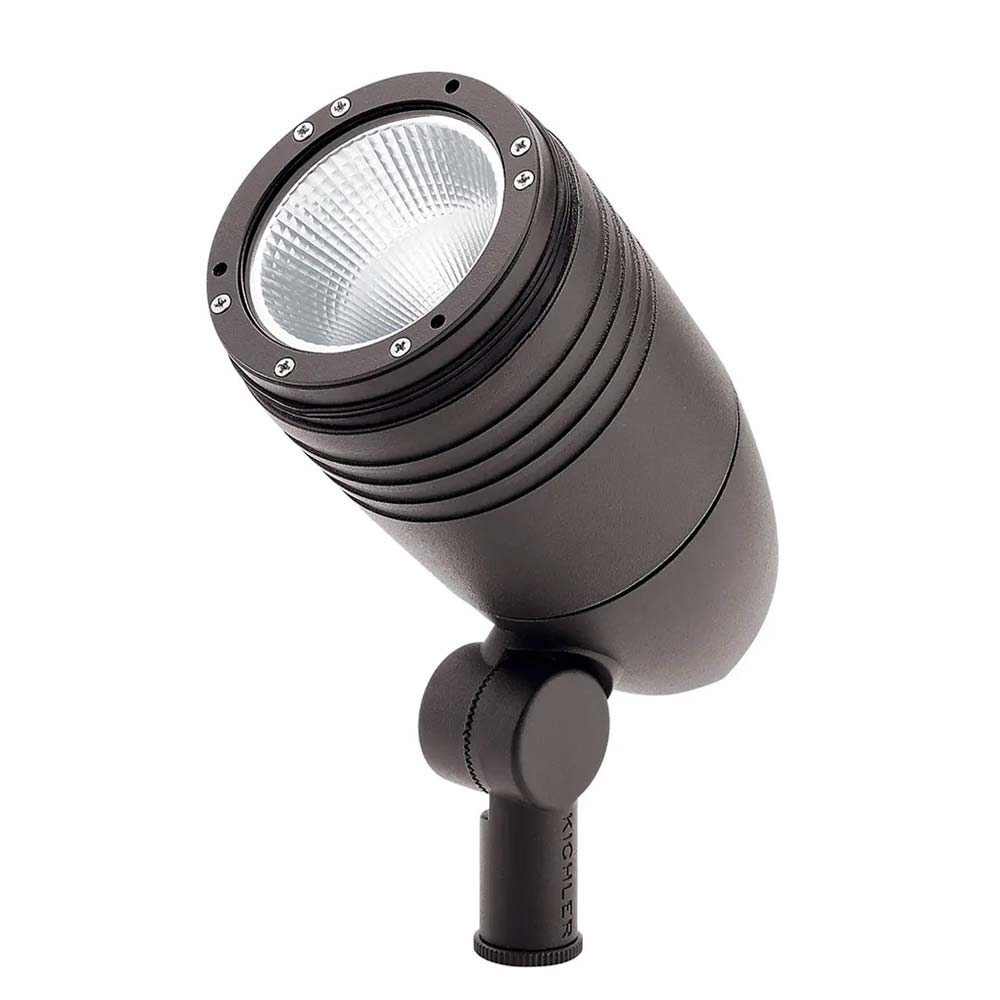 120V LED Integrated Small Spot Light, 3000K Warm White, 15 Degree Narrow Beam, Textured Architectural Bronze Finish - Perfect for Accent Lighting in Homes, Galleries, and Retail Spaces