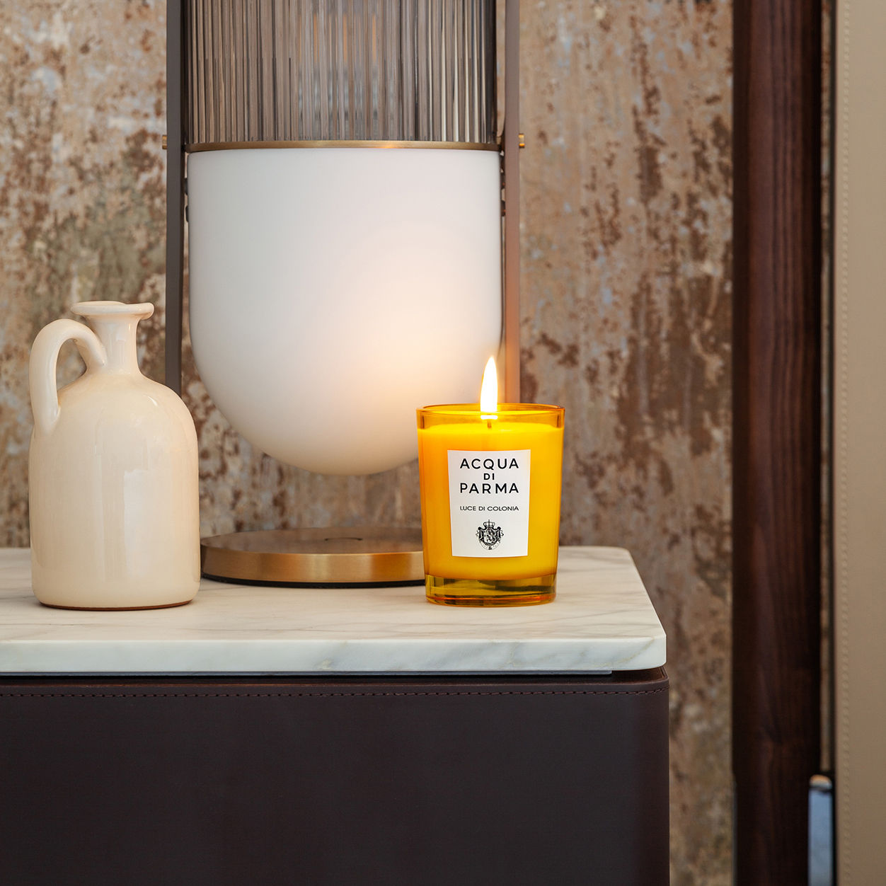 Luce Di Colonia Scented Candle - Premium Italian Fragrance Soy Wax Candle for Home, Relaxation & Romantic Ambiance