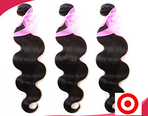 Junhair Virgin Peruvian Remy Human Hair Weaves - 3 Bundles Mixed Length with 4x4 Closure (Body Wave, Natural Color) | 4Pcs/Lot for Stunning Mid-Part Hairstyles | Perfect for Daily Wear, Parties & Special Occasions