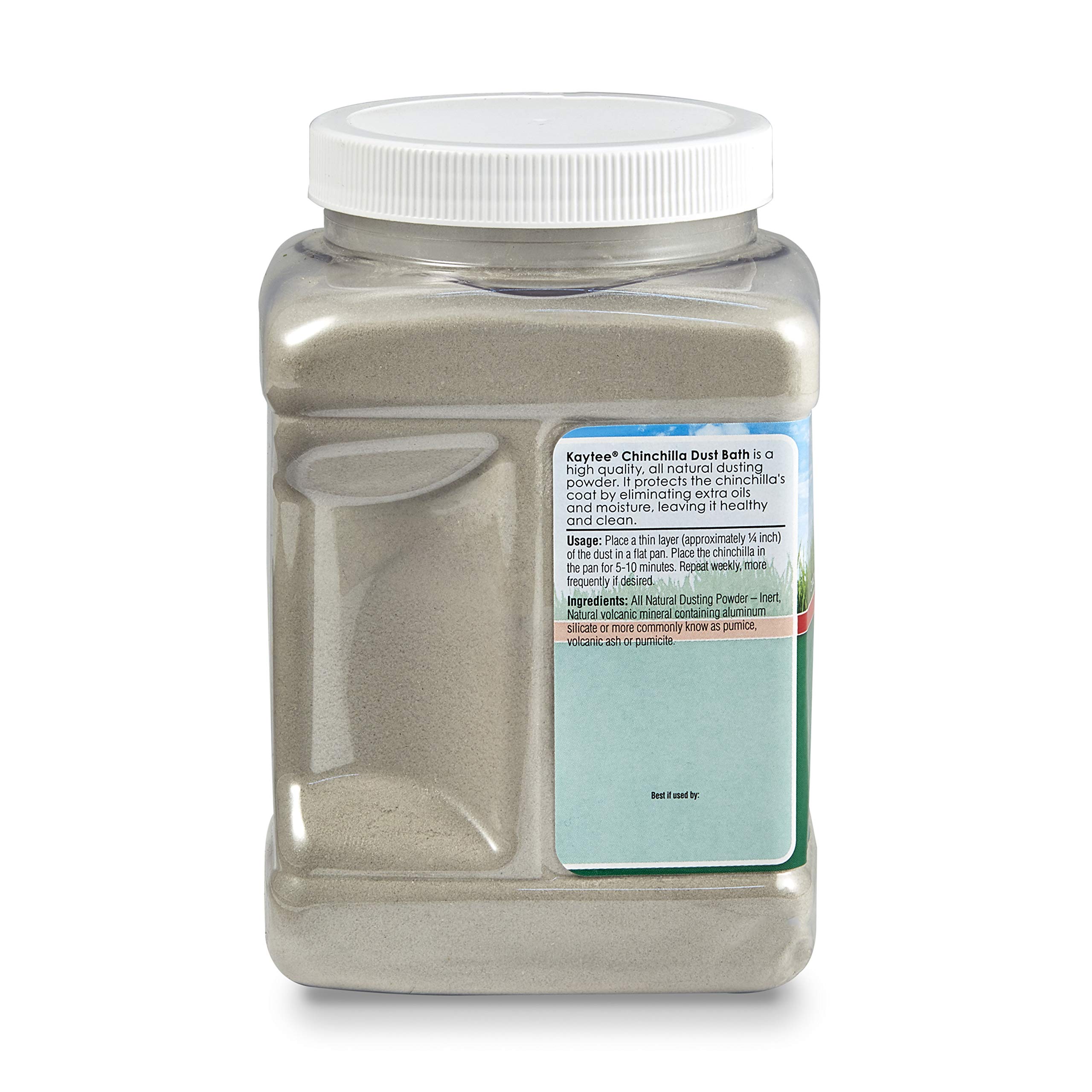 Kaytee All Natural Chinchilla Dusting Bath Powder for Small Pets - 2.5 lb Bag | Perfect for Chinchilla Grooming & Hygiene Care | Small Animal Dust Bath Accessory