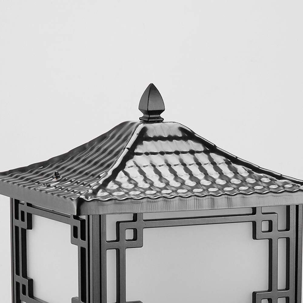 GUOCC European Style Garden Balcony Lawn Street Light - Luxury Outdoor Landscape Lighting with E27 Socket, Aluminum & Glass, IP55 Waterproof - Perfect for Villa Entrances, Parks, and Square Decorations