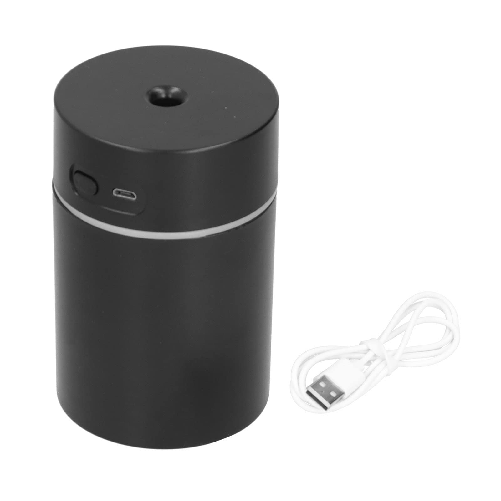 Portable Car Humidifier - Mini USB Humidifier for Home, Office & Travel | Compact Air Moisturizer for Dry Air Relief in Bedroom, Car & Workspace (Black)