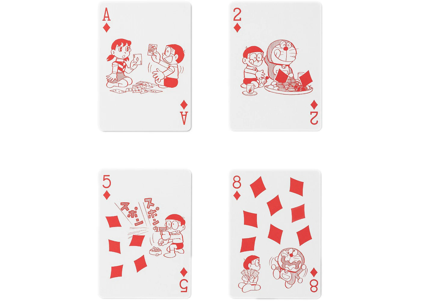 Doraemon Anime Themed Playing Cards - 52 Deck with Cute Cartoon Characters - Perfect for Family Game Nights, Parties, and Collectors