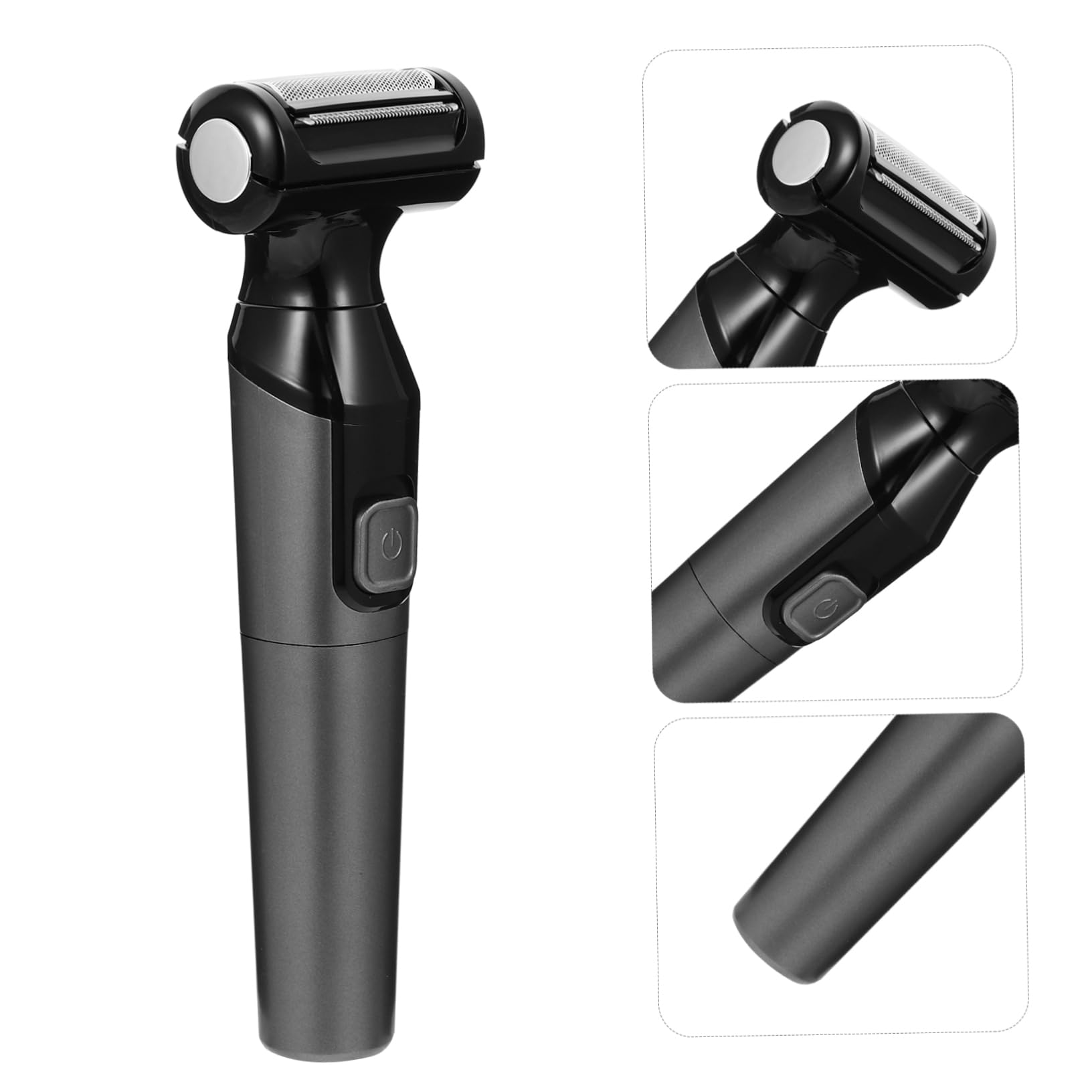 **Healeved Cordless Electric Shaver & Trimmer for Men – Rechargeable Face & Body Hair Removal – Black ABS Design – Perfect for Travel, Gym & Daily Grooming**
