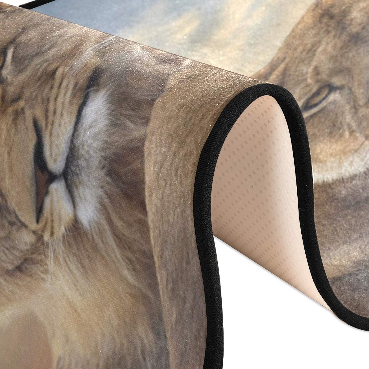 ALAZA African Lion Sunset Sky Collection Non-Slip Area Rug 2' x 6' - Soft Floor Mat for Living Room, Bedroom, Kitchen Decor | Perfect for Home, Office & Dorm