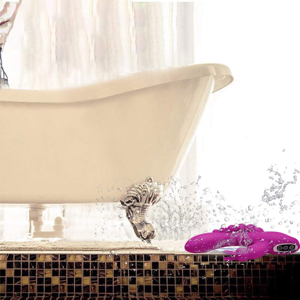 SXOVO 3-in-1 Rechargeable Rabbit Vibrator - G-Spot & Clitoral Stimulator with 7 Vibration Modes, Waterproof Silicone Adult Toy for Women & Couples (Purple) | Perfect for Solo Play, Couples Intimacy & Sensual Massage