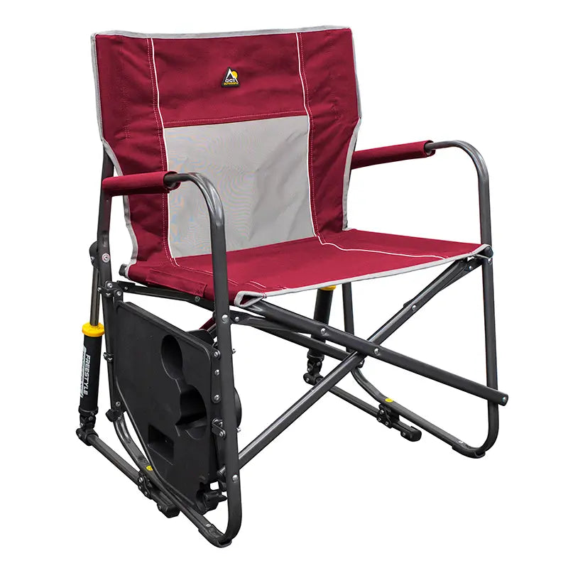 Freestyle Rocker XL™ Outdoor Rocking Chair with Side Table - Perfect for Patio, Deck, Garden & Backyard Relaxation