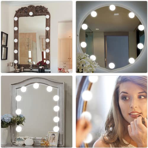 10 LED Dimmable Vanity Mirror Lights for Makeup & Bathroom