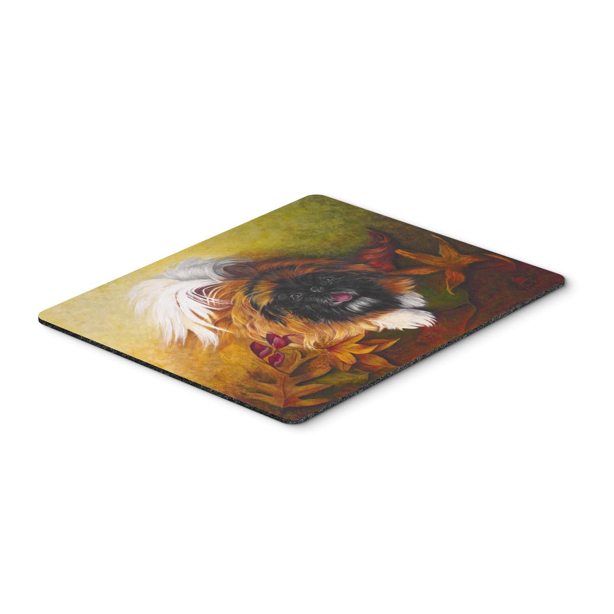 Pekingese Boogie Mouse Pad & Hot Pad - Large Washable Non-Slip Desk Mat for Home Office, Gaming, Computer & Laptop Use - Cute Dog Design Home Decor & Kitchen Trivet