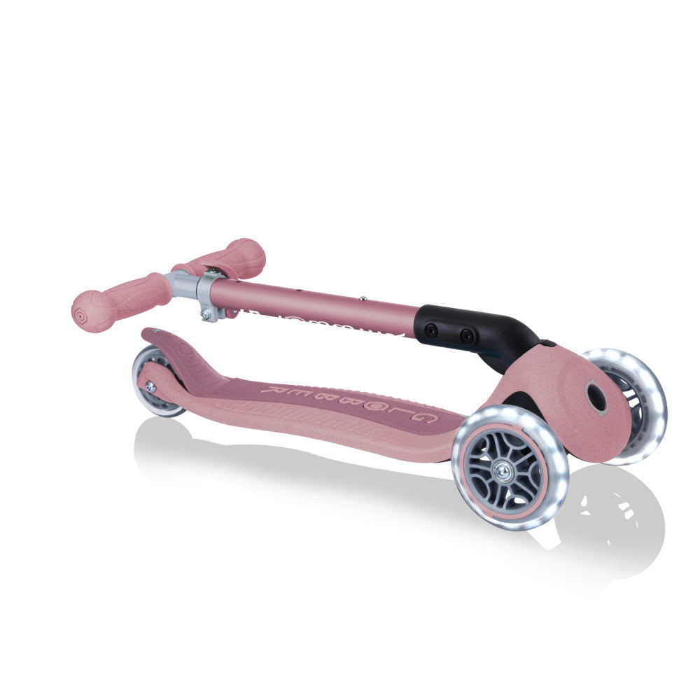 Globber Ecologic 3 Wheel Primo Foldable Aluminum Scooter for Kids - Lightweight & Adjustable Kick Scooter for Boys & Girls - Perfect for Commuting, Park Rides & Outdoor Fun