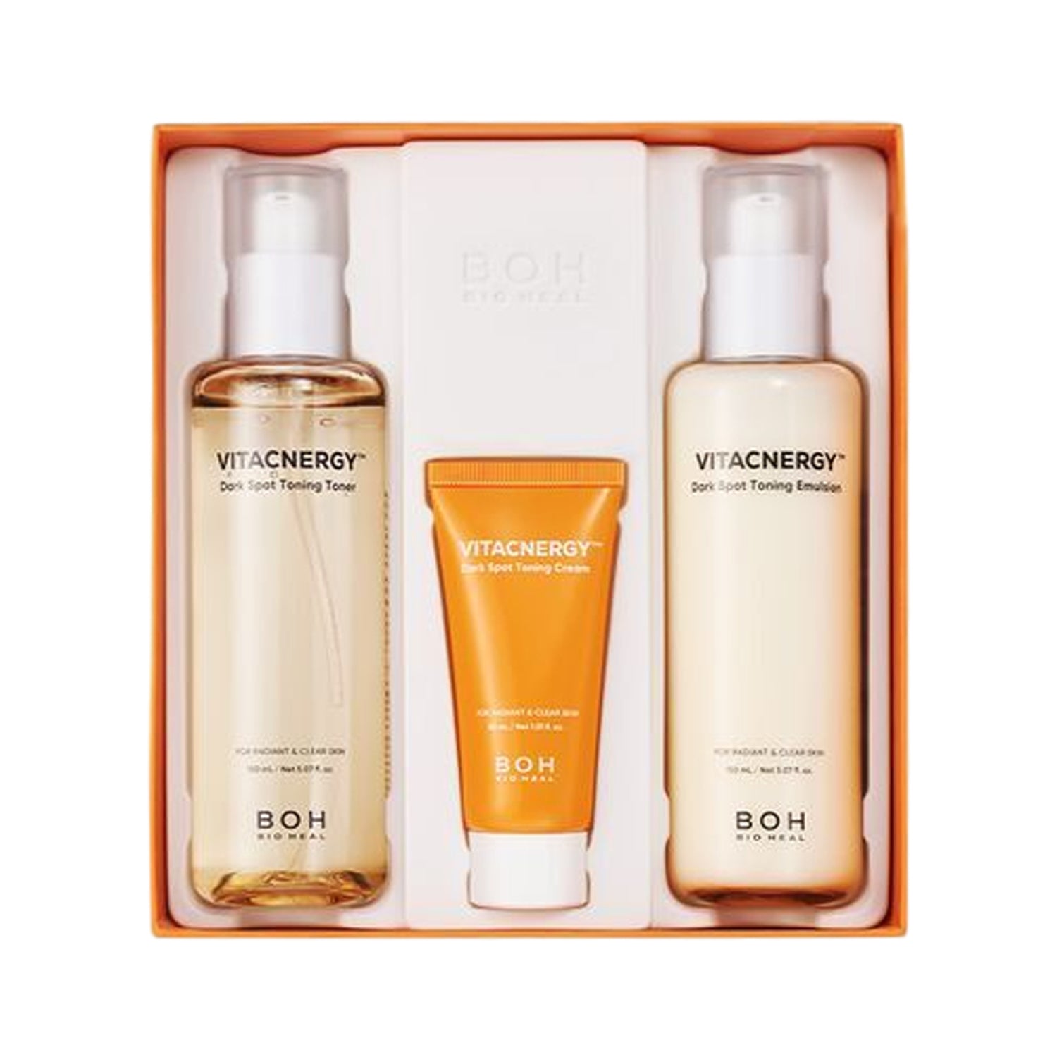 BIOHEAL BOH Vitacnergy Dark Spot Corrector & Brightening Skin Care Set - Fade Hyperpigmentation, Even Skin Tone for Face & Body - Perfect for Daily Skincare Routine & Post-Acne Treatment