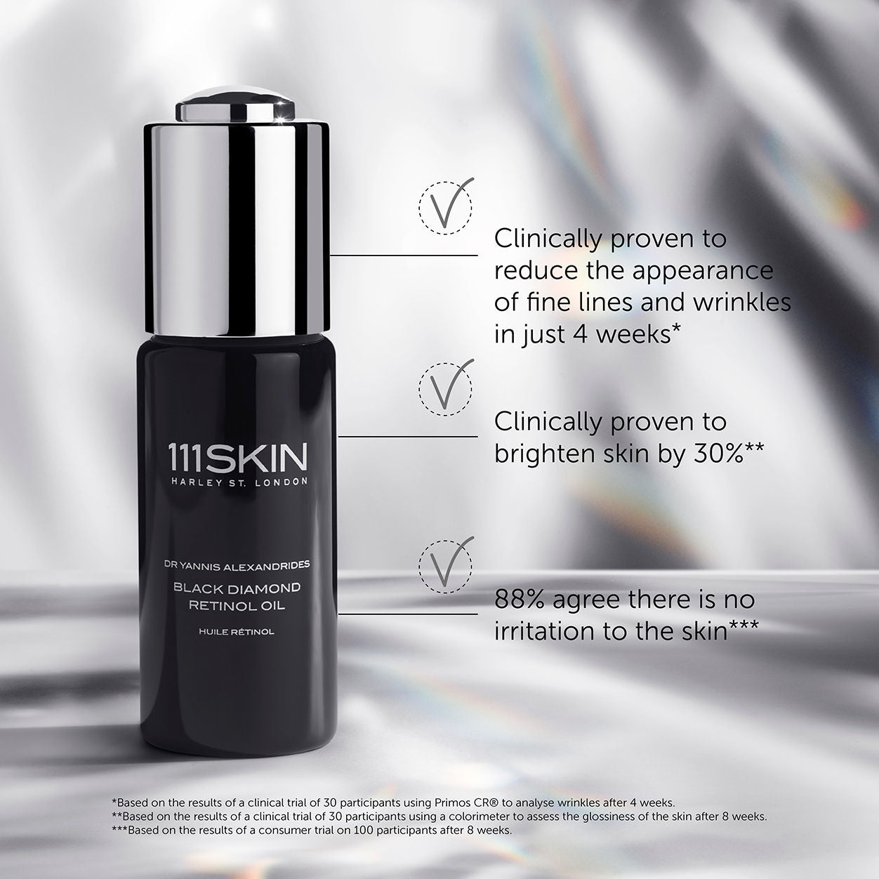 Black Diamond Retinol Oil - Anti-Aging Facial Serum for Wrinkles & Fine Lines - Night Repair Treatment for Glowing Skin | Perfect for Dry, Sensitive & Mature Skin Care Routine