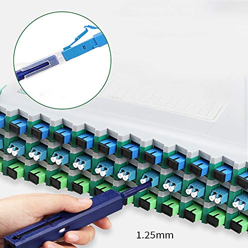 Professional Fiber Optic Cleaning Kit for FC SC ST LC MU Connectors - Includes 1.25mm/2.5mm Cleaner Pens, Cassette & Swabs (MK-200) - Perfect for Telecom, Data Centers & Network Maintenance