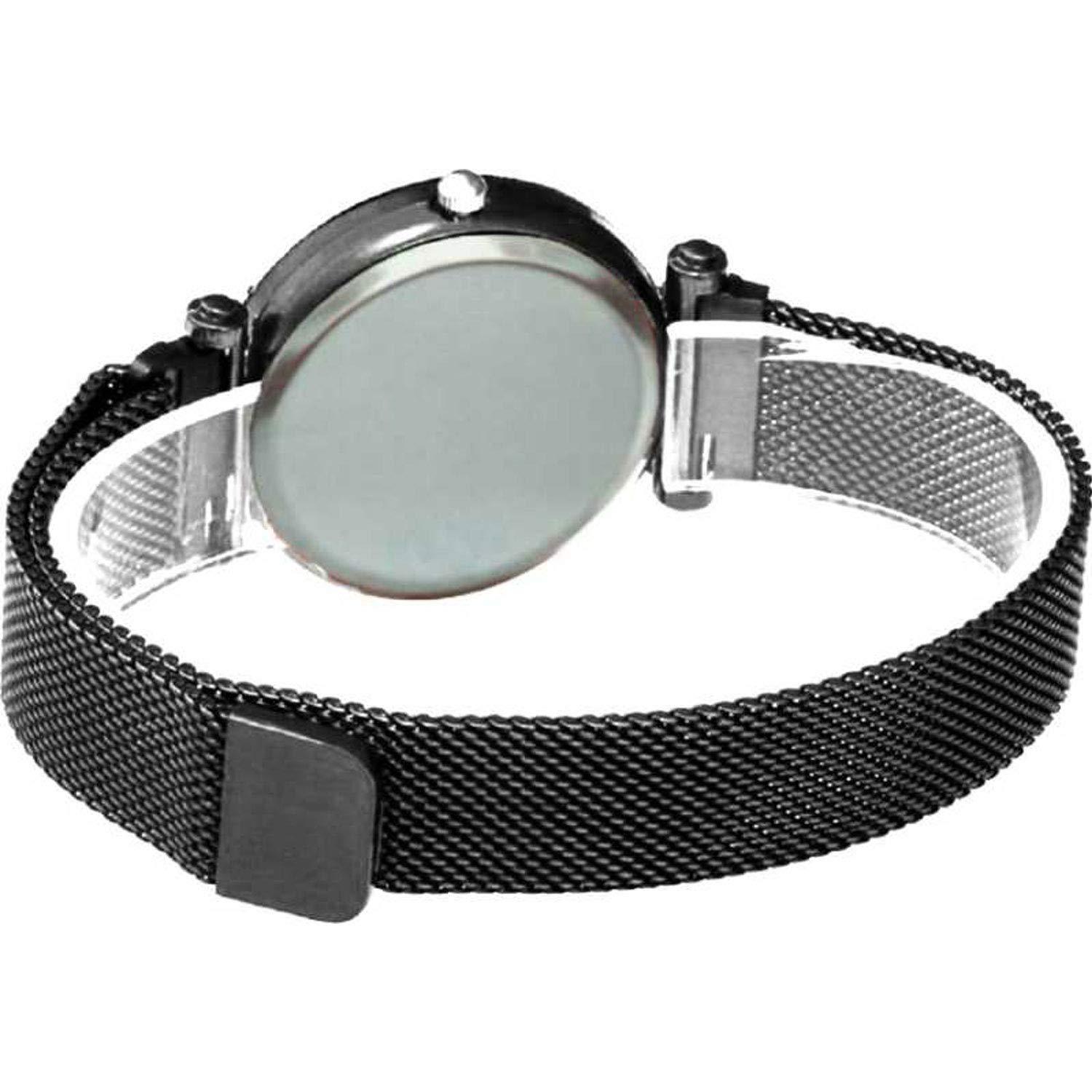 Stylish Black Dial Women's Watch with Stainless Steel Strap - Elegant Fashion Accessory for Everyday Wear, Office & Special Occasions
