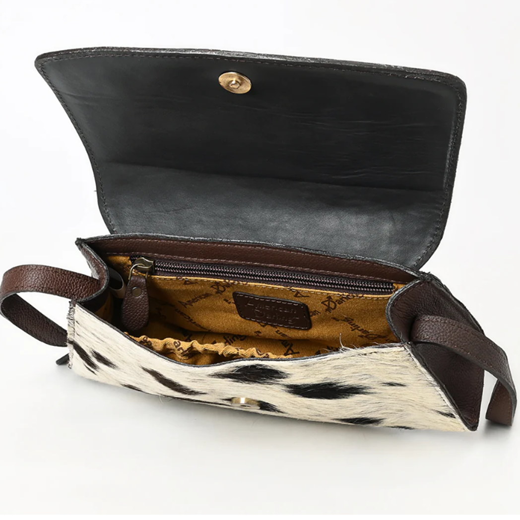 American Darling Genuine Cowhide Leather Purse - Handcrafted Tooled Design for Women, Perfect for Everyday Use & Special Occasions