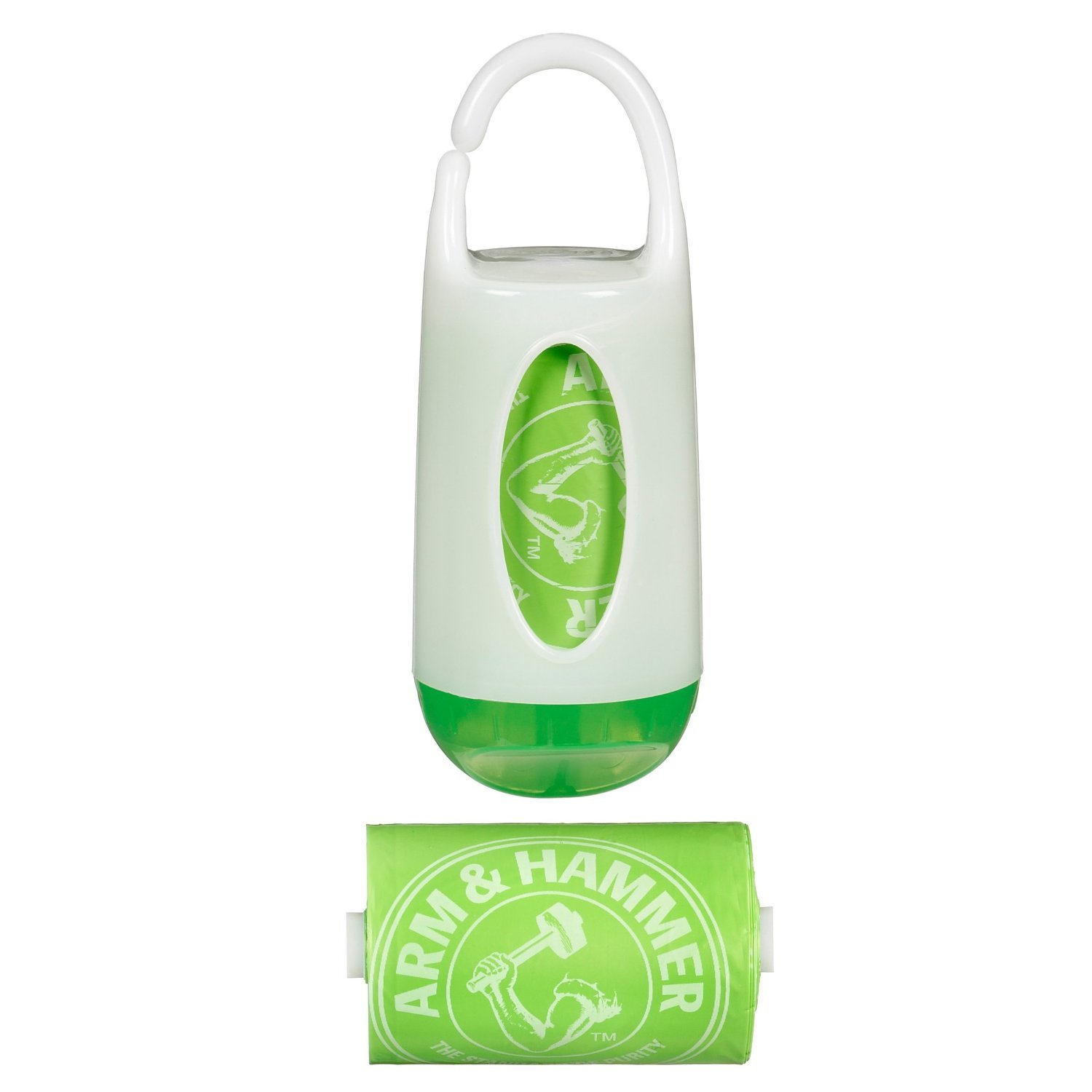 Munchkin Arm & Hammer Diaper Bag Dispenser - Green | Portable Scented Diaper Disposal for Baby Care | Perfect for Nursery, Stroller & Travel Use