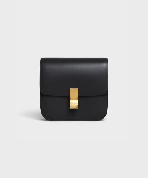 Celine Medium Classic Bag in Box Calfskin Black | Luxury Leather Handbag for Women | Perfect for Work, Travel & Evening Events