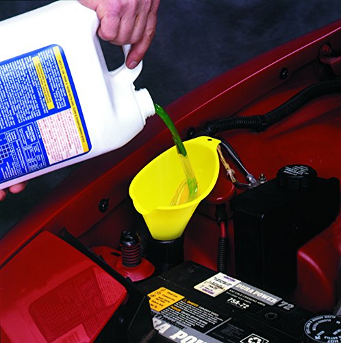 FloTool 10703 Spill Saver Radiator Funnel - Leak-Proof Coolant Filling Tool for Cars, Trucks & SUVs - Perfect for DIY Auto Maintenance & Fluid Changes