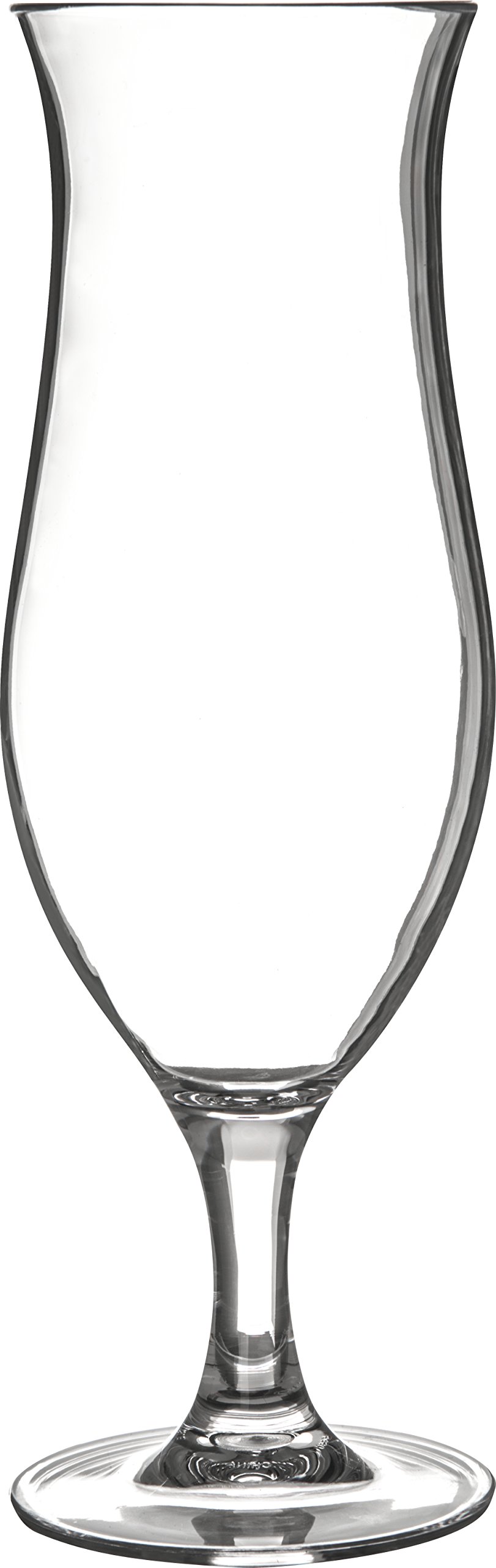 Carlisle Alibi 16 oz Clear Plastic Hurricane Glasses - Bulk Pack of 24 for Restaurants, Bars, Catering & Home Use - Durable Drinkware for Cocktails, Smoothies & Iced Beverages