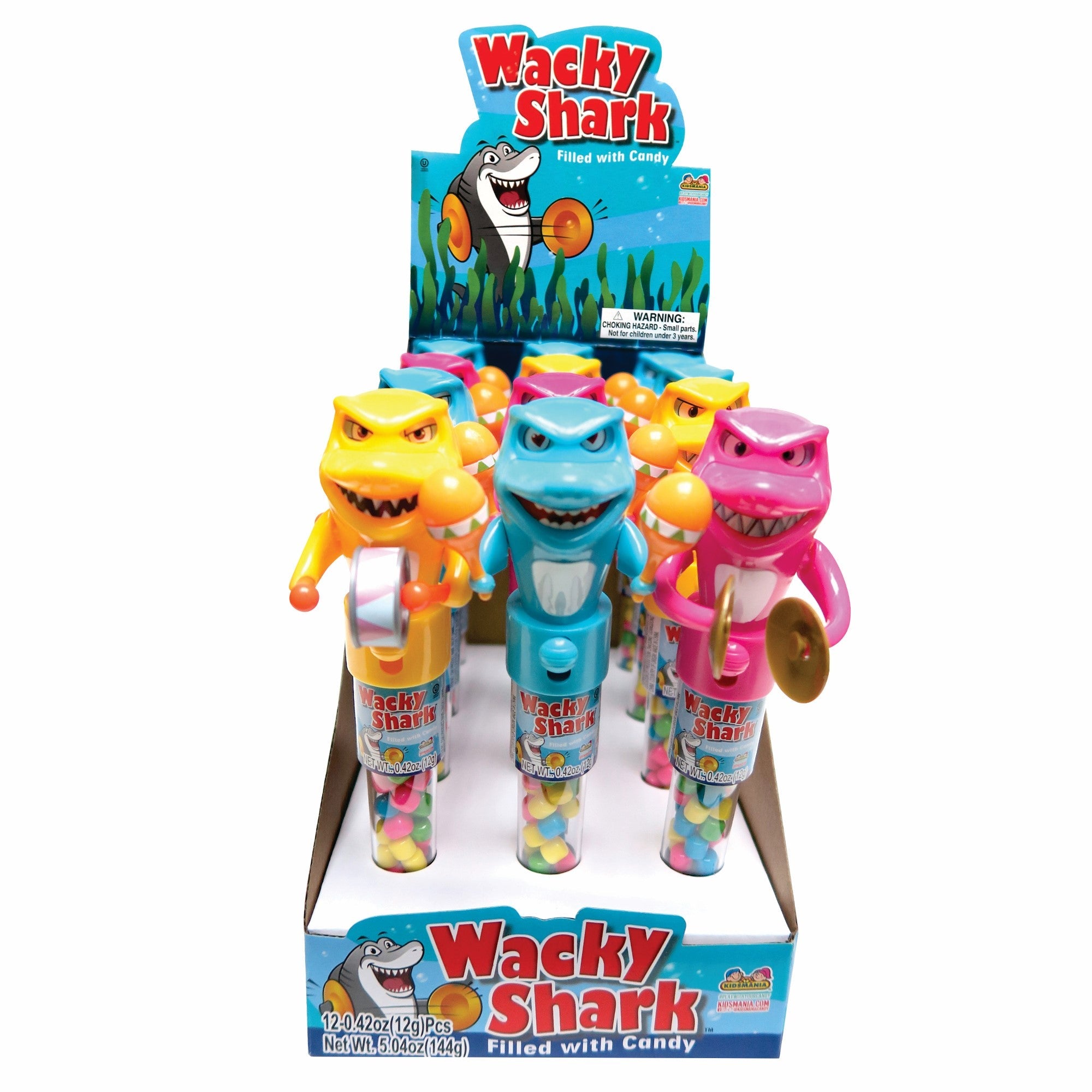 Kidsmania Wacky Shark Toy Set - 12-Piece Box for Kids | Fun Party Favors, Birthday Gifts & Classroom Rewards