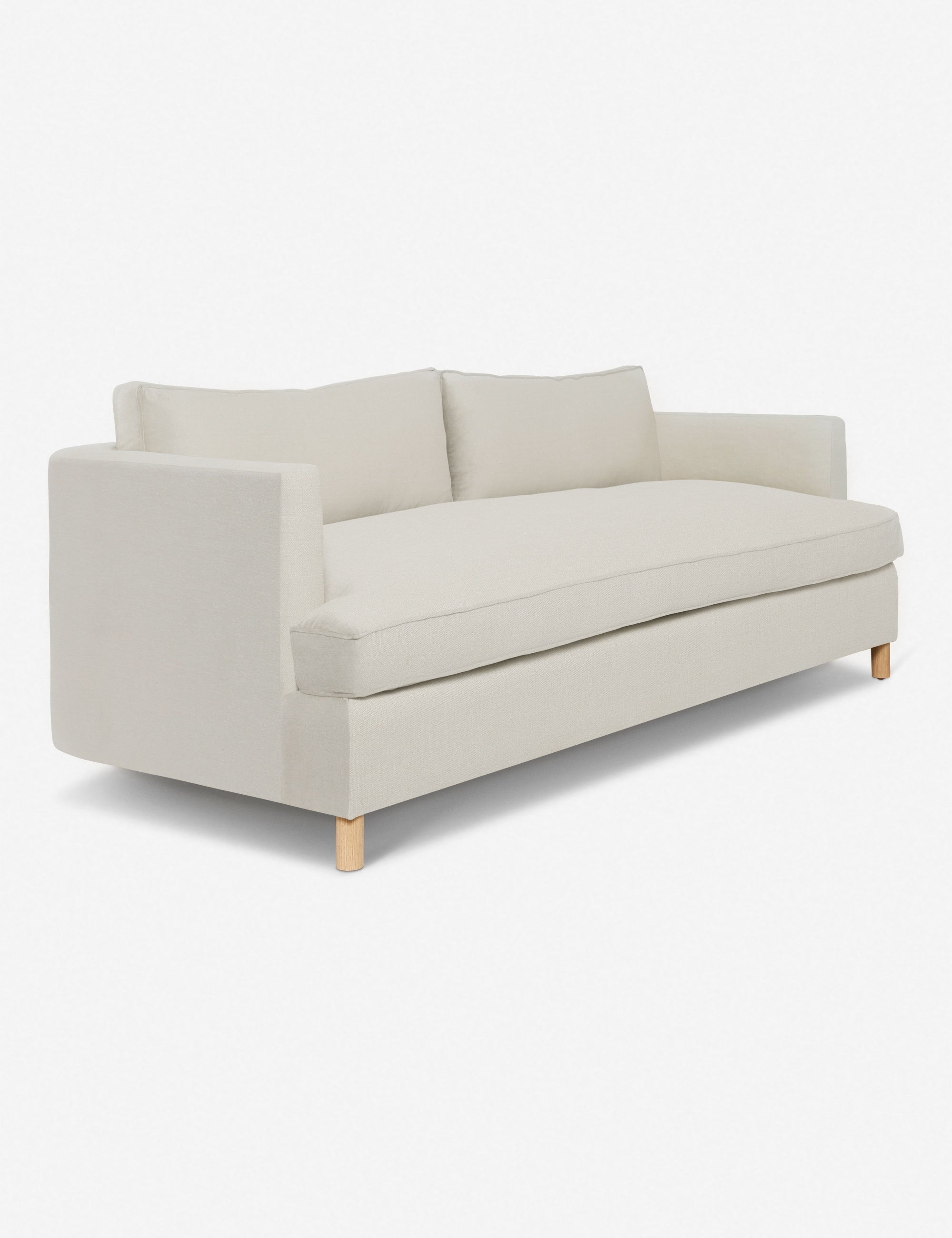 Belton Sofa by Ginny Macdonald - Modern Mid-Century Fabric Couch for Living Room, Lounge & Office - Comfortable Upholstered Sectional with Wooden Legs
