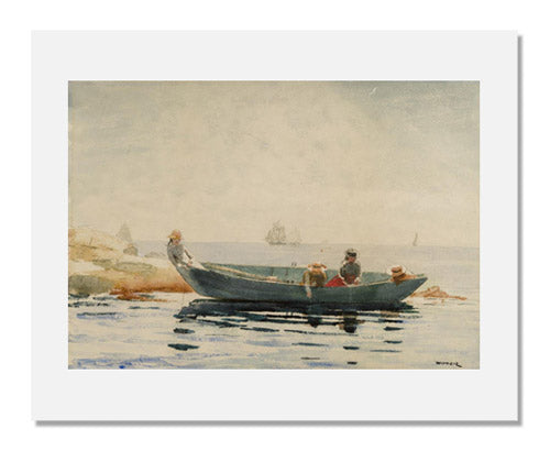 Winslow Homer The Green Dory - Premium Art Print for Home & Office Decor | Classic Nautical Wall Art | Perfect for Living Rooms, Bedrooms & Coastal Themed Spaces