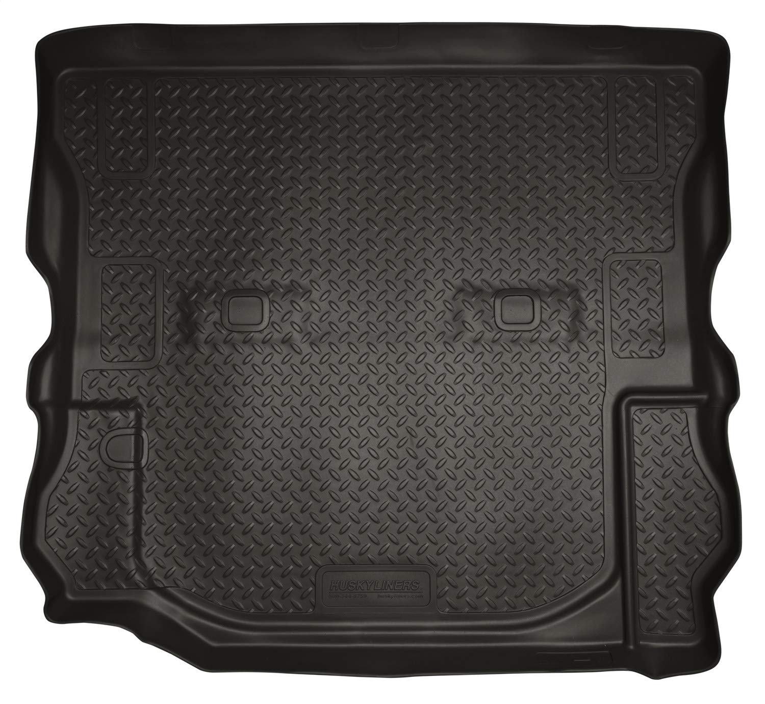 Husky Liners Classic Series Cargo Liner for 2011-2018 Jeep Wrangler JK 2 Door - Heavy Duty Black Floor Mat - Perfect for Off-Roading, Camping & Outdoor Adventures
