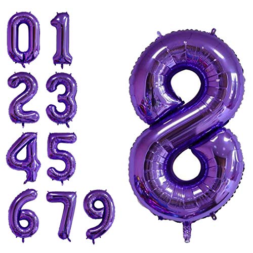 Purple 8 Number