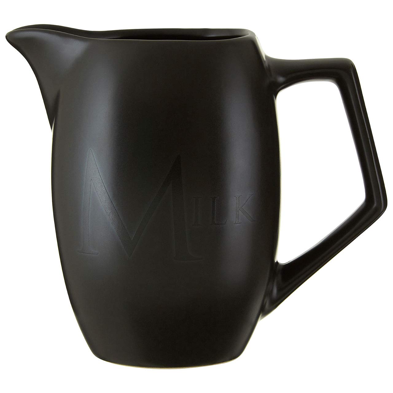 Premium Black Ceramic Pitcher - Elegant & Durable for Coffee, Juice, Milk - Perfect for Home, Kitchen, Restaurant, and Party Serving