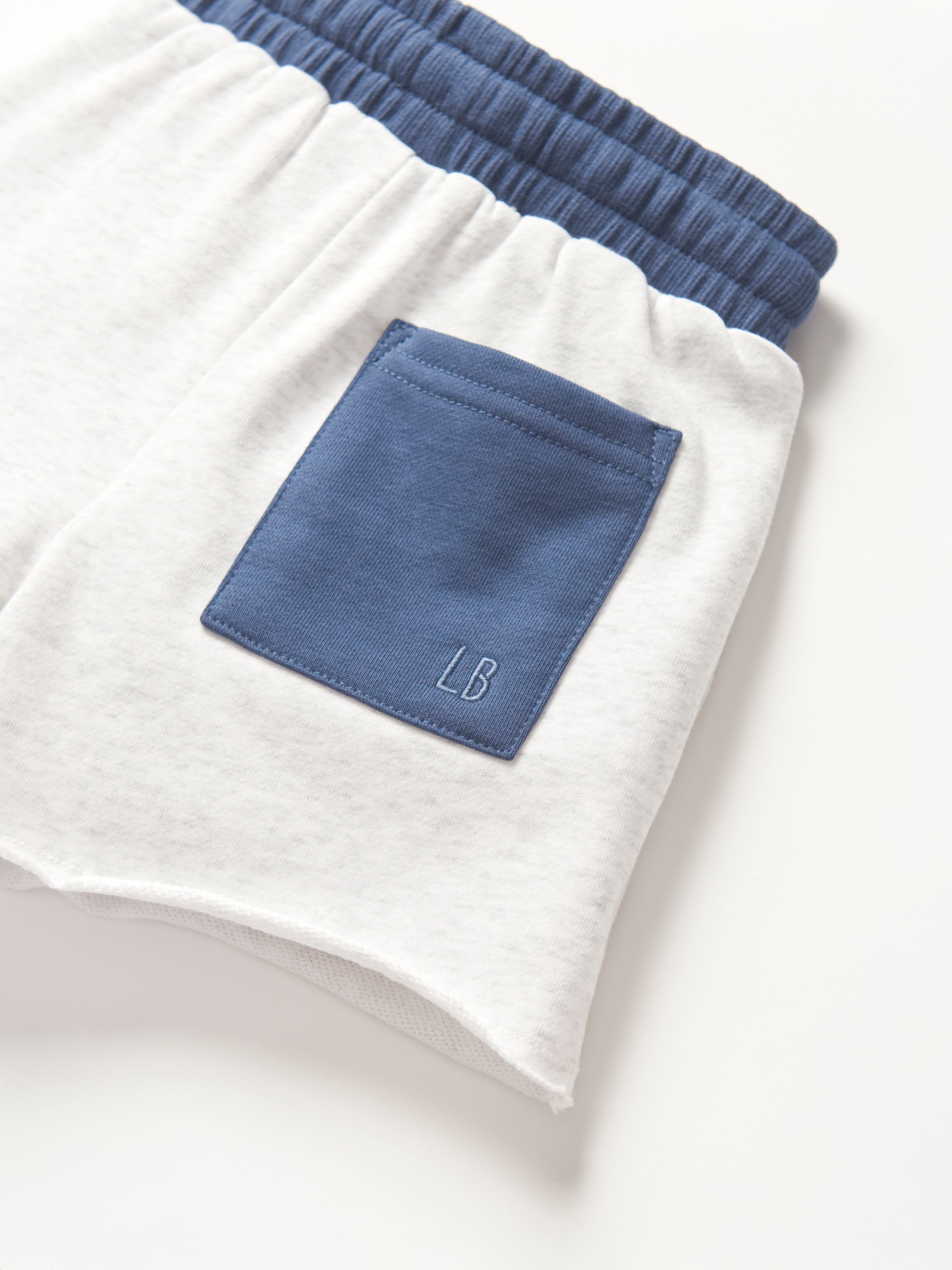USA Raw Edge Sweatshorts for Men & Women - Comfortable Heather Grey Cotton Blend Shorts for Gym, Running, Lounge & Casual Wear