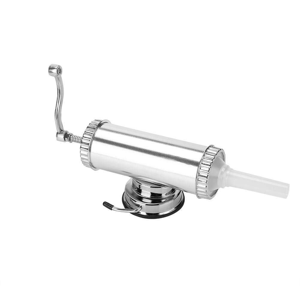 2LBs Aluminum Alloy Manual Sausage Stuffer Maker - Household Meat Grinder & Filler Kit for Sausage Making | Perfect for Home Kitchen, Camping & BBQ Parties