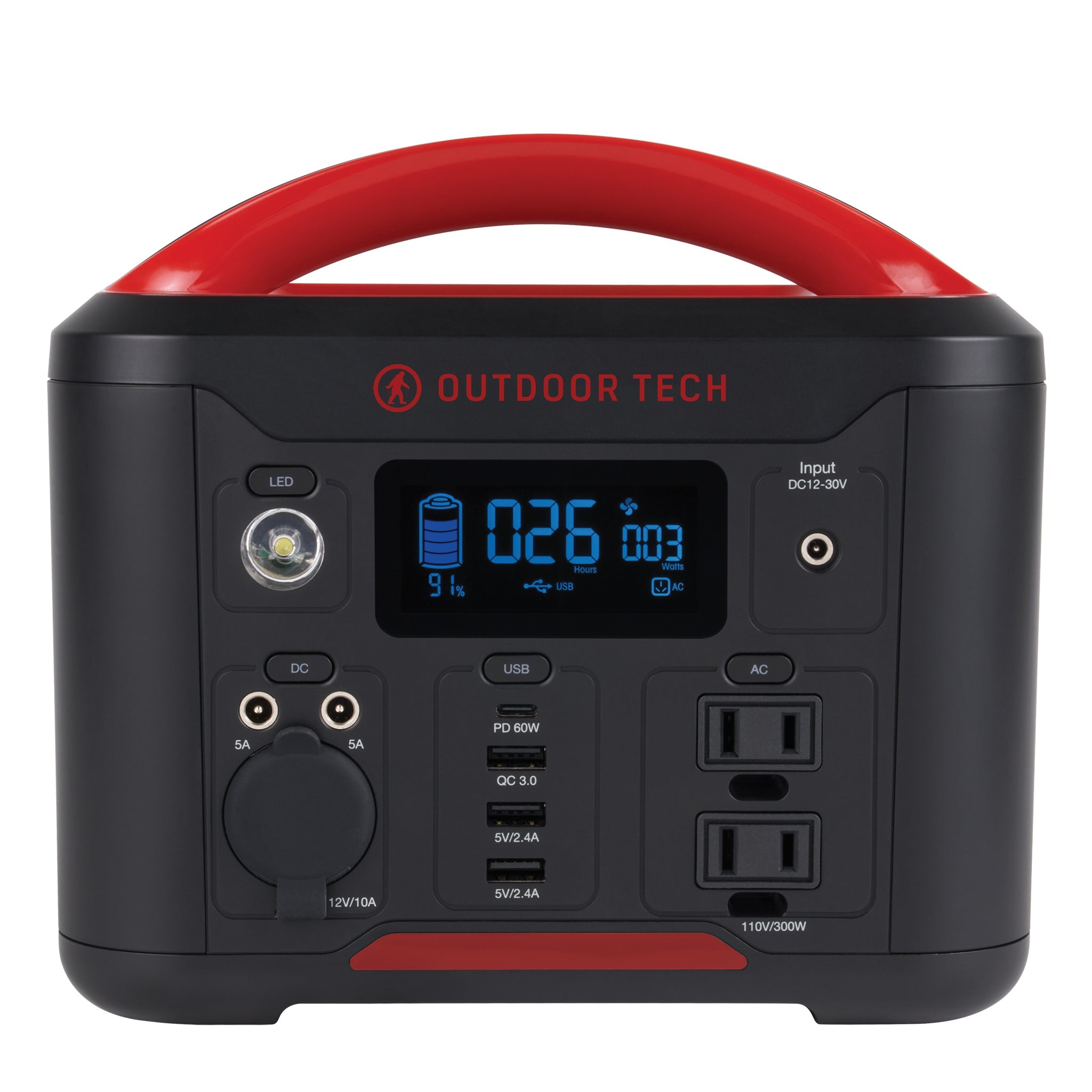 Grizzly Portable Power Station 300W - Solar Generator for Camping, Outdoor Adventures & Emergency Backup Power - Lightweight & Compact Power Supply for RV, Travel, Home Use