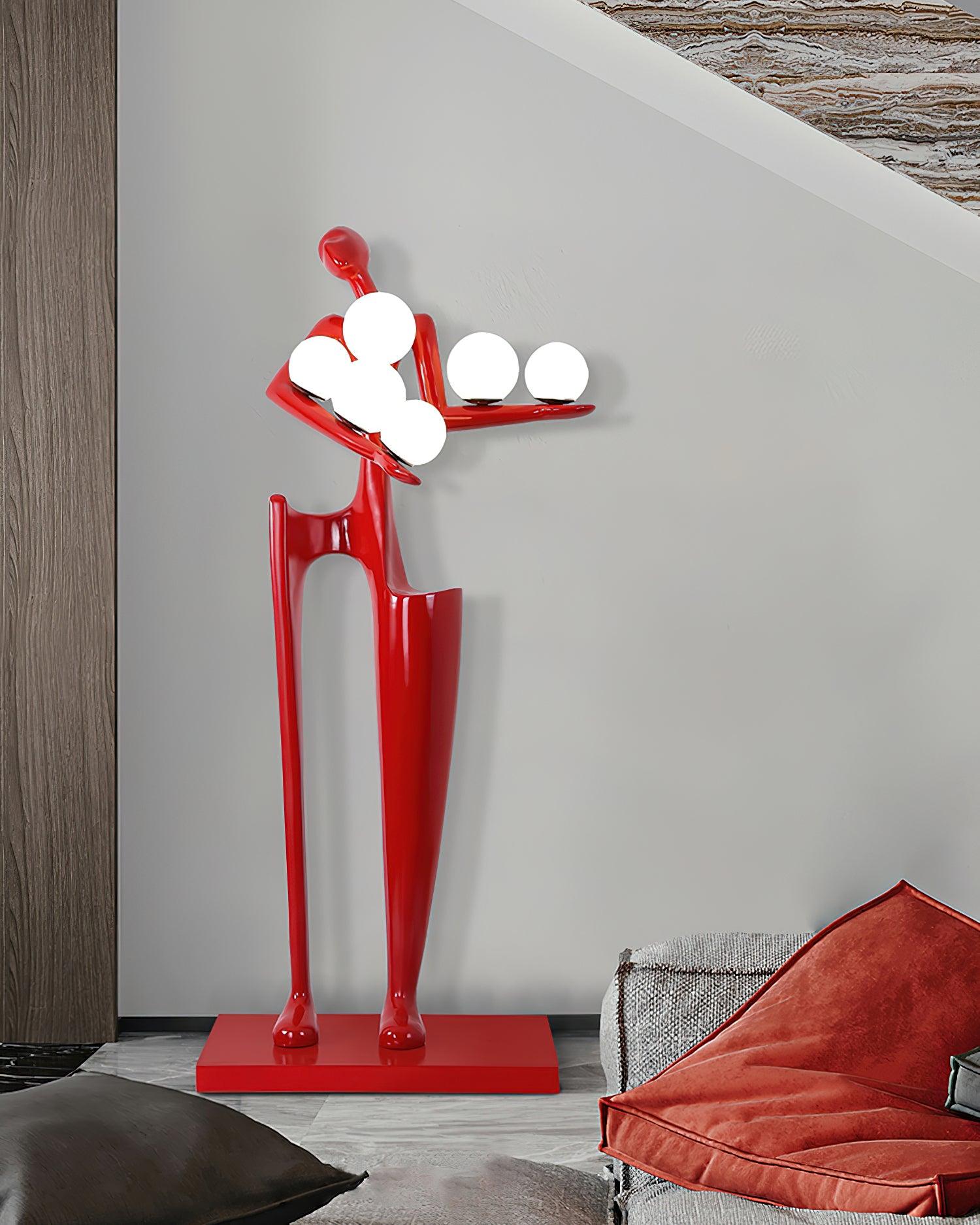 Modern Guardian Sculpture Floor Lamp - Elegant Home Decor for Living Room, Bedroom & Office - Adjustable Brightness & Energy Efficient LED Lighting
