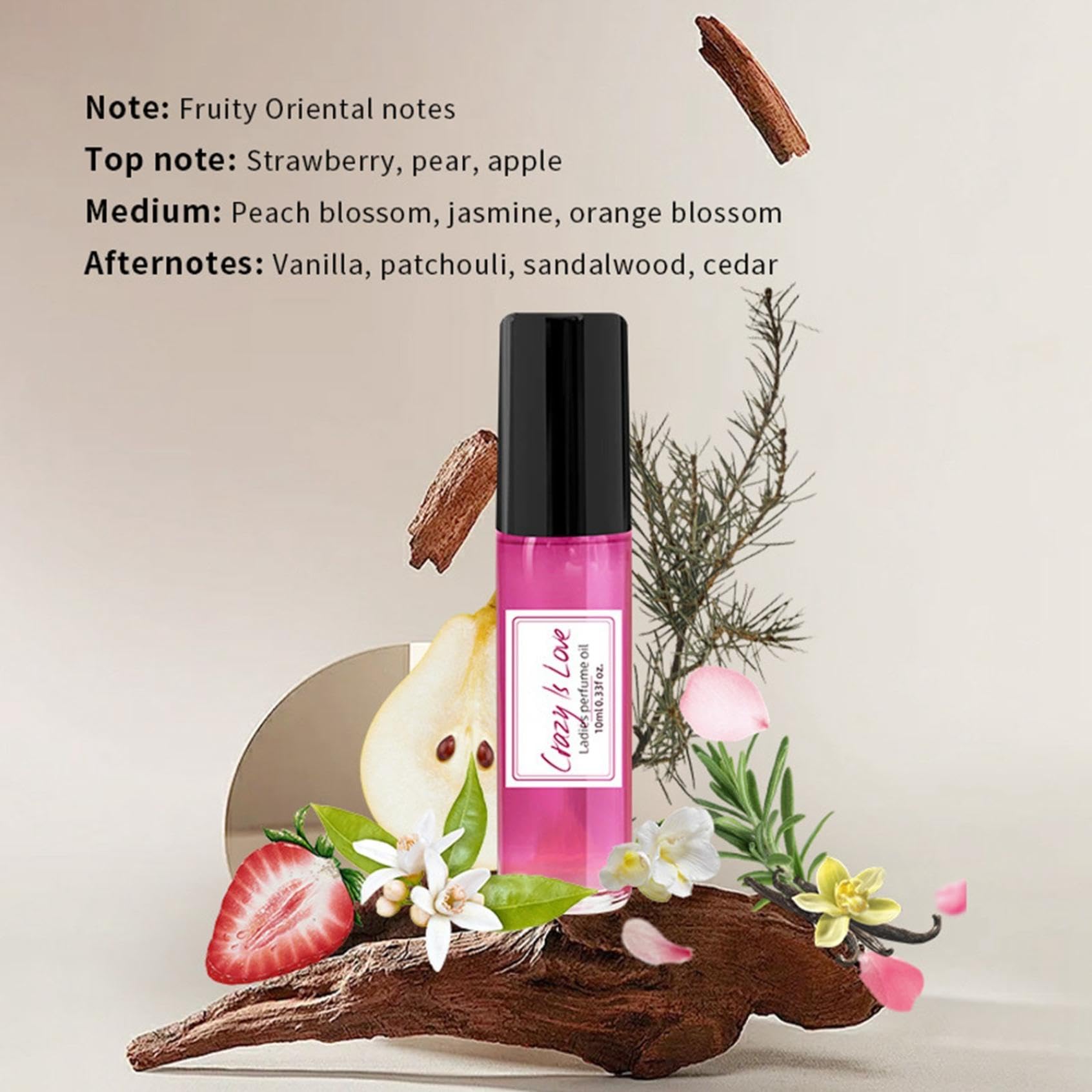 Long-lasting Women's Roller Perfume for Body & Hair - 10ML Portable Pheromone Fragrance for Dating, Travel & Everyday Use | Fresh Scent, Small Size Perfume Bottle for Women