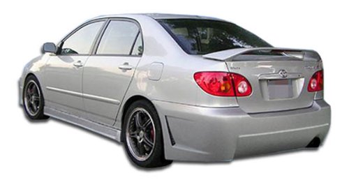 **2003-2008 Toyota Corolla B-2 Style FRP Rear Bumper Replacement - Fiberglass Reinforced Plastic - Durable & Lightweight - Perfect for Upgrades, Repairs & Custom Car Mods**