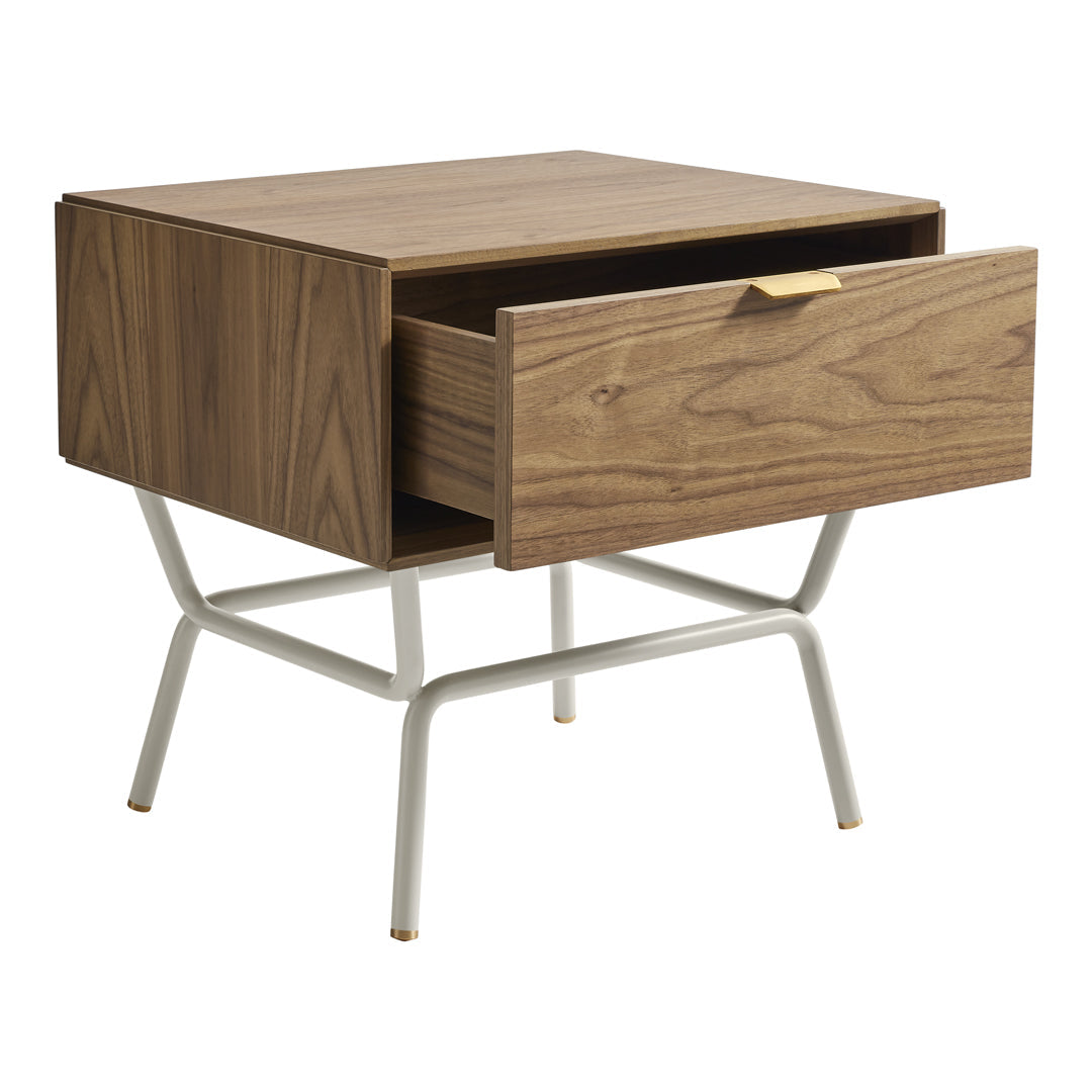 Modern Blu Dot Dang Nightstand - Minimalist Bedside Table with Storage Shelf | Perfect for Small Spaces, Bedrooms & Apartments