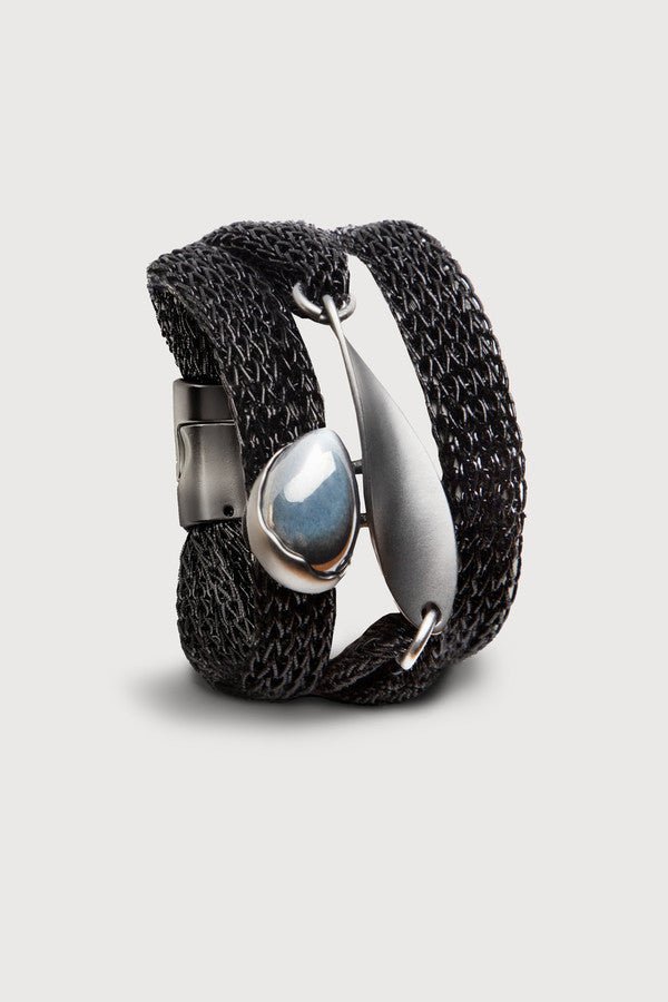 Twisted Orb Mesh Bracelet for Women - Elegant Boho Jewelry for Everyday Wear & Special Occasions