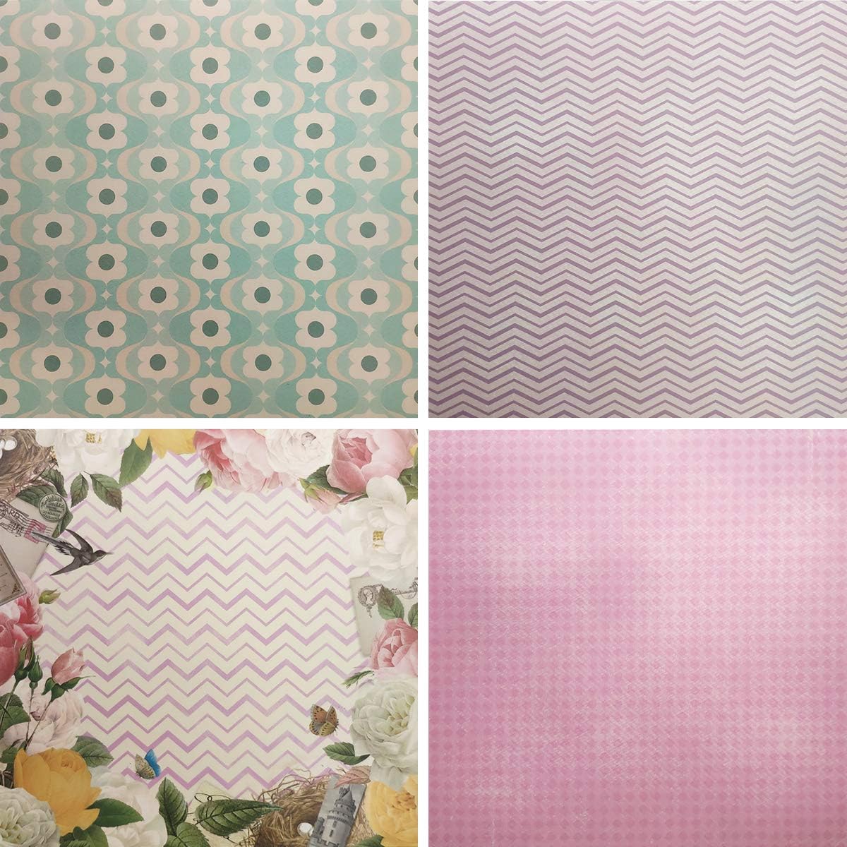 LevyLisa 8x8 Cardstock Paper Pad - 40 Sheets Floral Scrapbook Paper for DIY Crafts, Card Making, Scrapbooking & Home Decor | Premium Designer Decorative Craft Paper