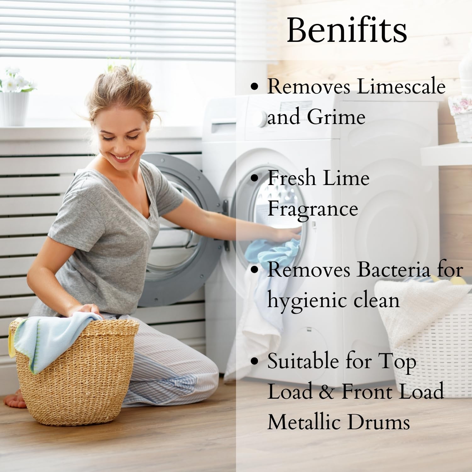 Atomic Washing Machine Cleaner Powder 150g - Deep Cleans Front & Top Load Washer Tub & Drum | Removes Odor, Mold & Residue | Ideal for HE, LG, Samsung & Whirlpool Washers | Monthly Maintenance for Fresh Laundry