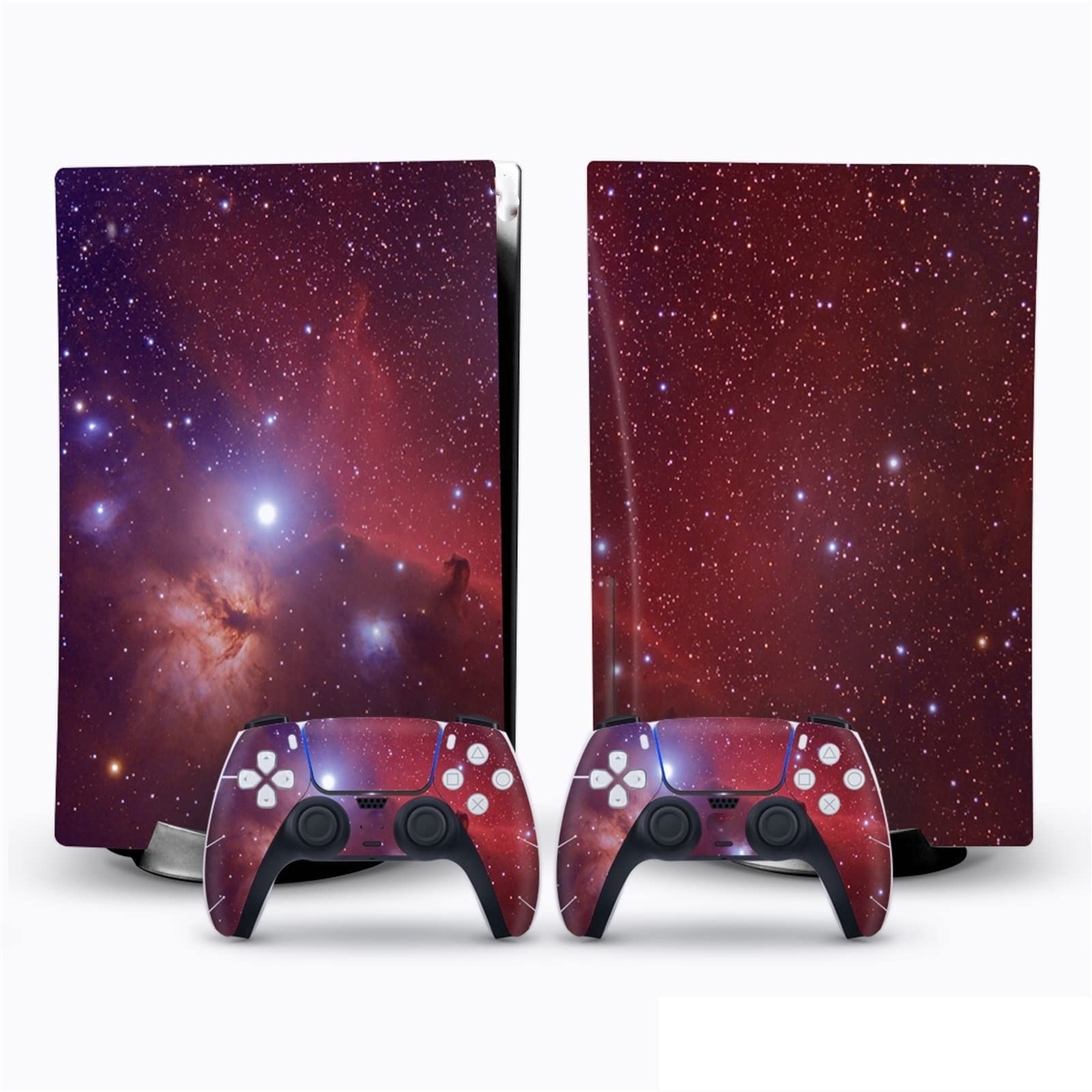 PS5 Disc Edition Console & Controller Skin - Bubble-Free Vinyl Wrap for Gaming Protection