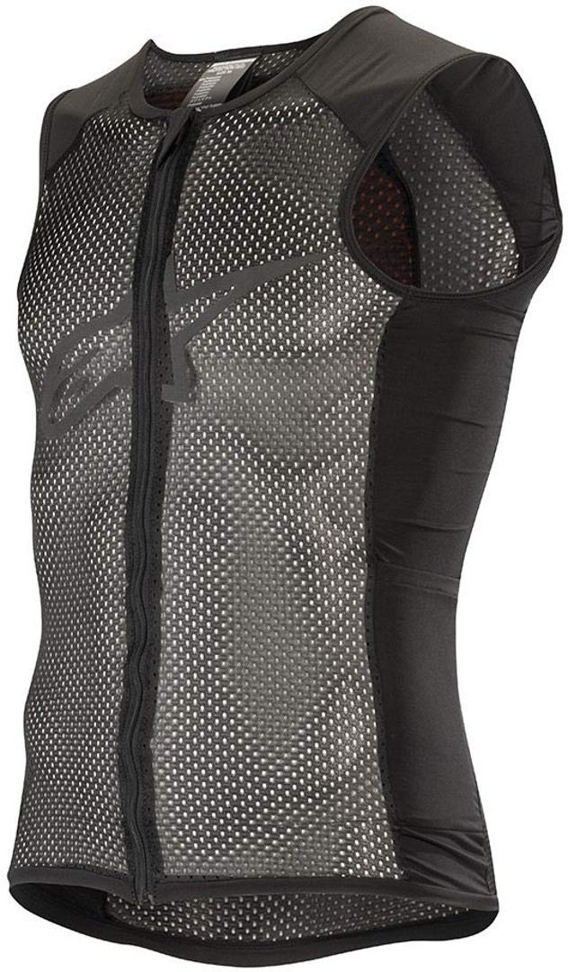 Alpinestars Paragon Plus CE Level 1 Motorcycle Protection Vest - Lightweight Armored Chest & Back Guard for Off-Road & Adventure Riding (Black) - Perfect for Motocross, Enduro & Dirt Bike Racing