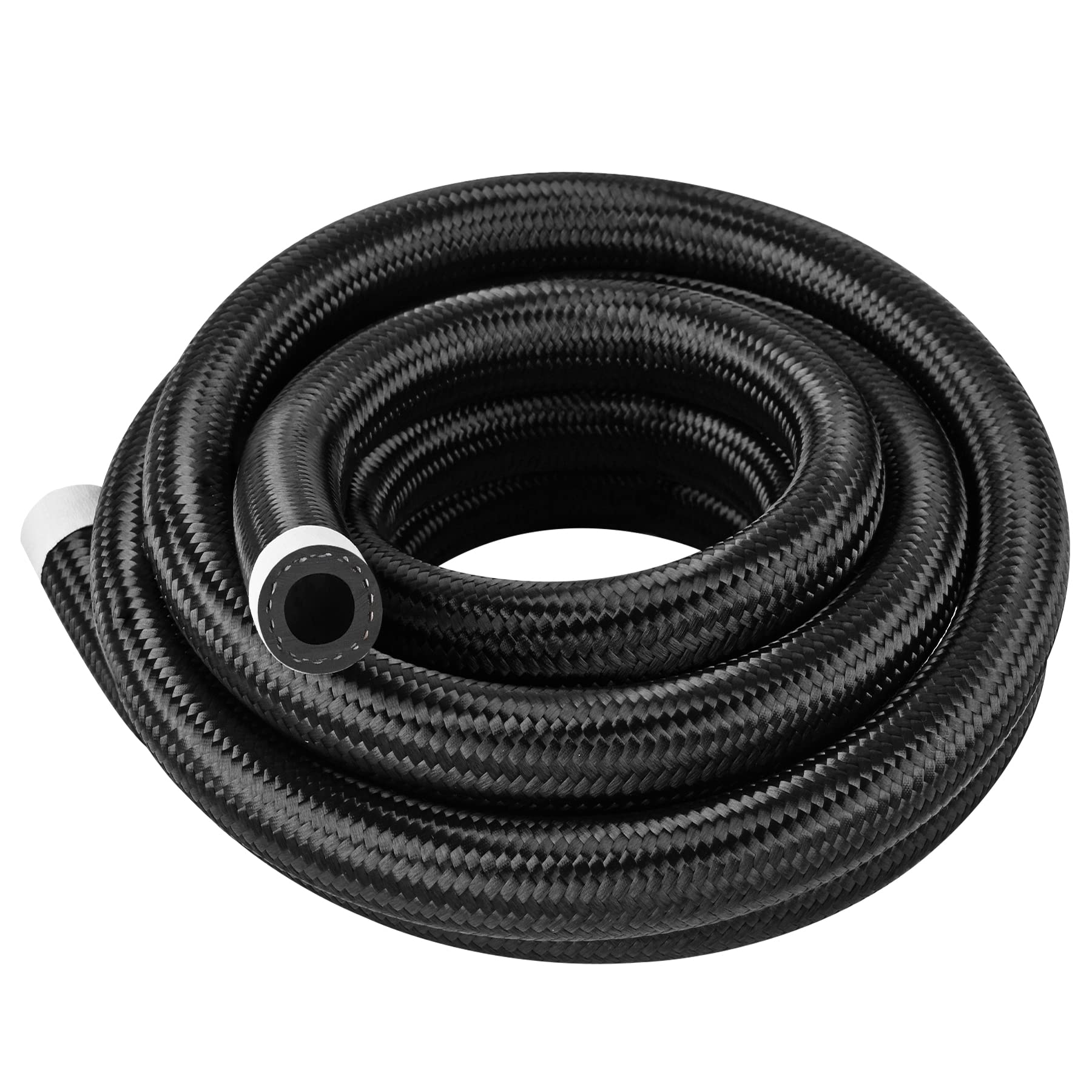 10AN 10 Ft Fuel Line Hose - Stainless Steel Nylon Braided Oil & Gas Hose - 9/16