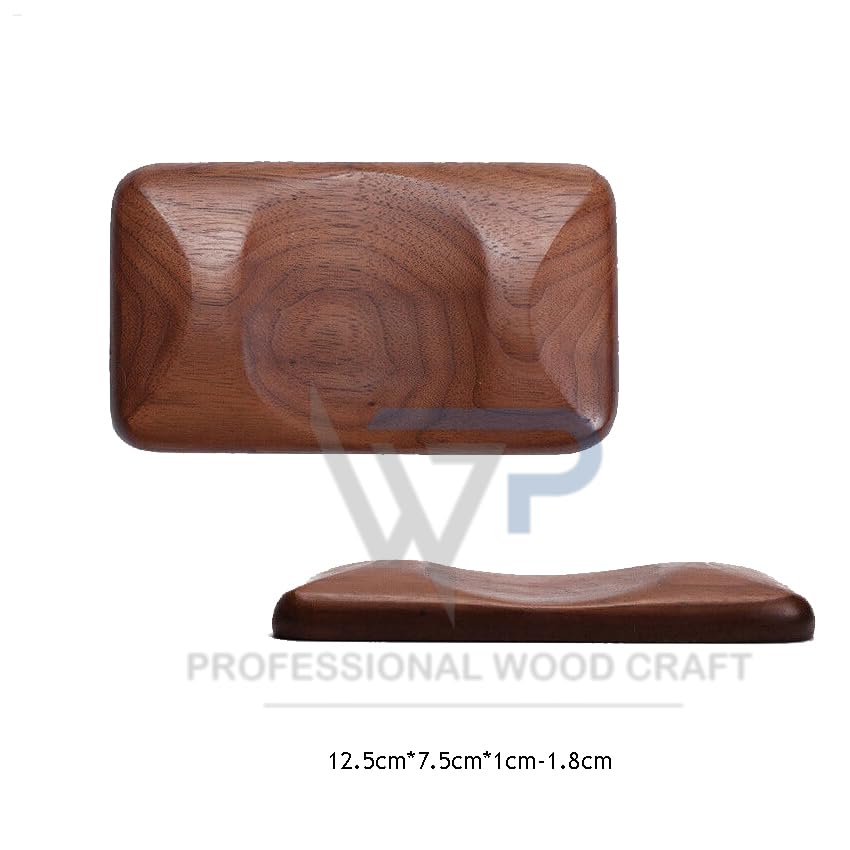 Premium Solid Walnut Wood Wrist Rest - Ergonomic Mouse Pad & Keyboard Support for Office & Gaming - Natural Wooden Hand Rest for Computer Workstation & Home Desk Setup