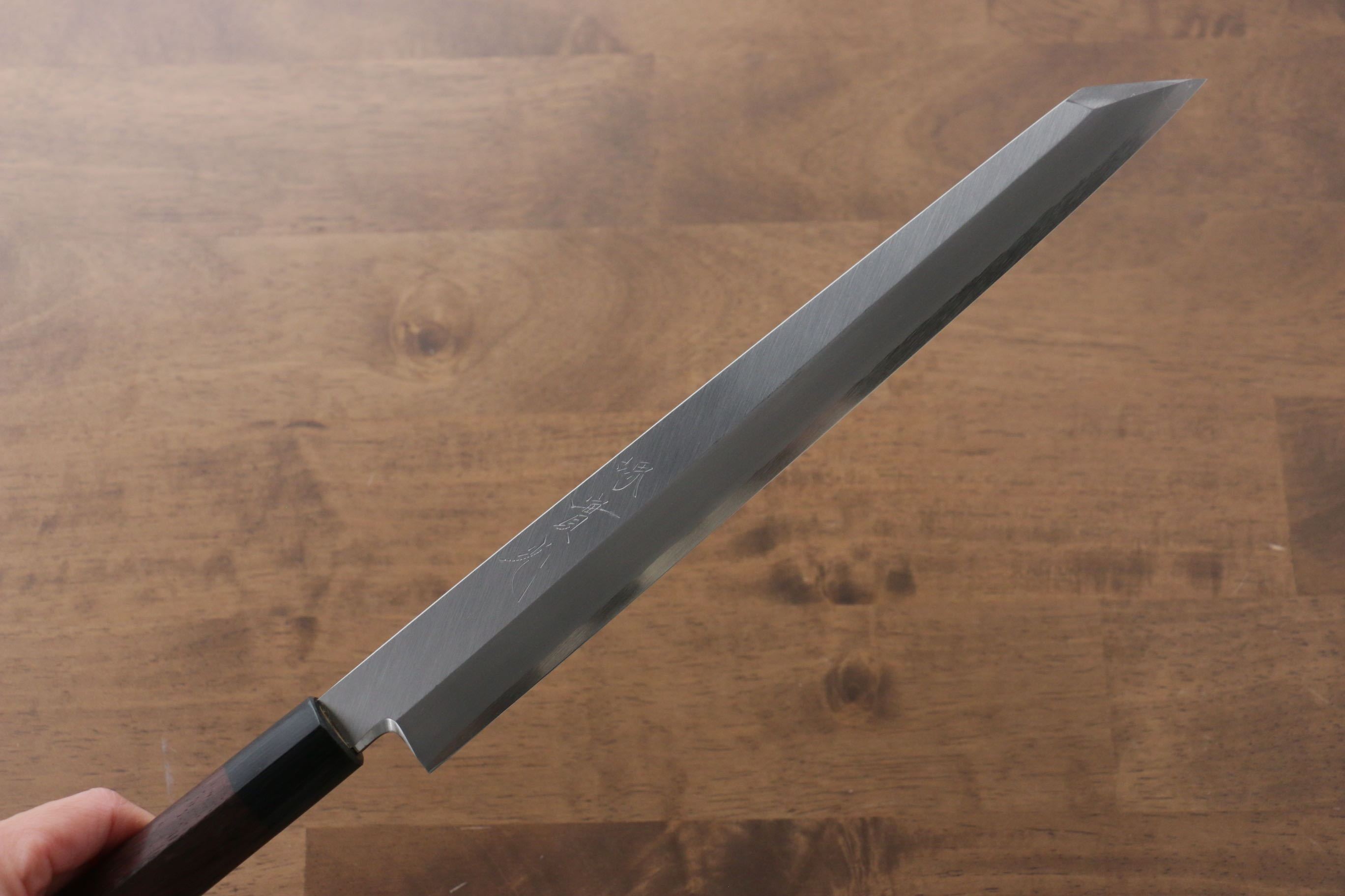 Premium Jikko Silver Steel No.3 Kiritsuke Yanagiba 270mm - Japanese Chef Knife with Shitan Handle for Sushi, Sashimi & Precision Cutting - Perfect for Professional Chefs & Home Cooking Enthusiasts