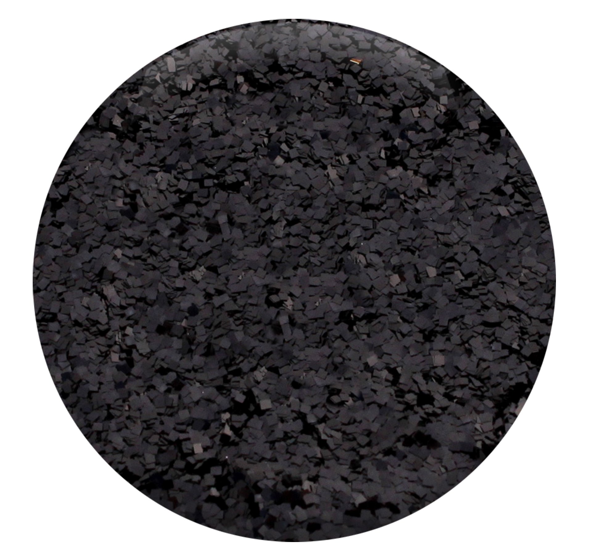 Black Ice Square Black Solvent Resistant Glitter - 10g Iridescent Holographic Polyester Nail Glitter for Gel, Acrylic & Nail Polish - Professional Nail Art Supplies - Perfect for Salon, DIY Manicures & Creative Nail Designs (Made in USA)